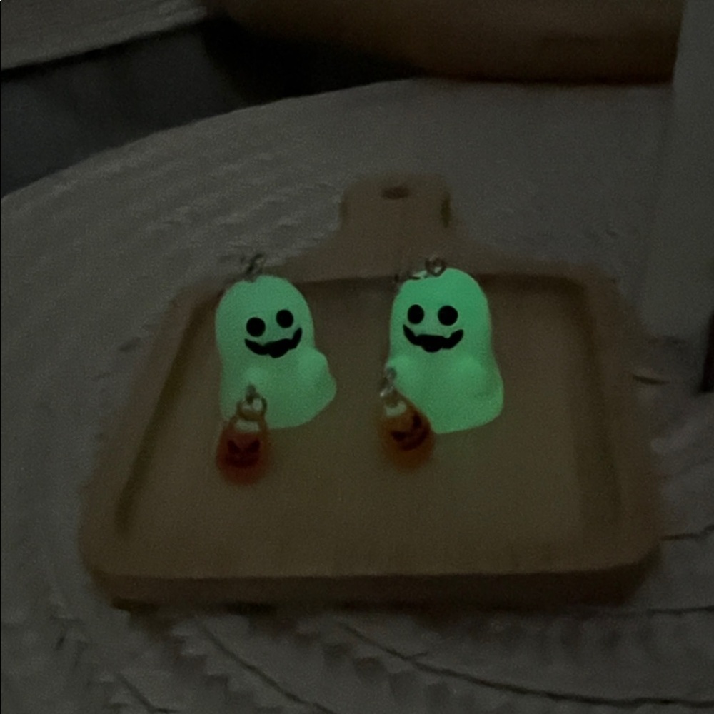 Glow-in-the-Dark Ghost Earrings